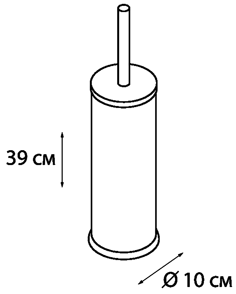 Fixsen FX-452 Ёршик напольный (хром)