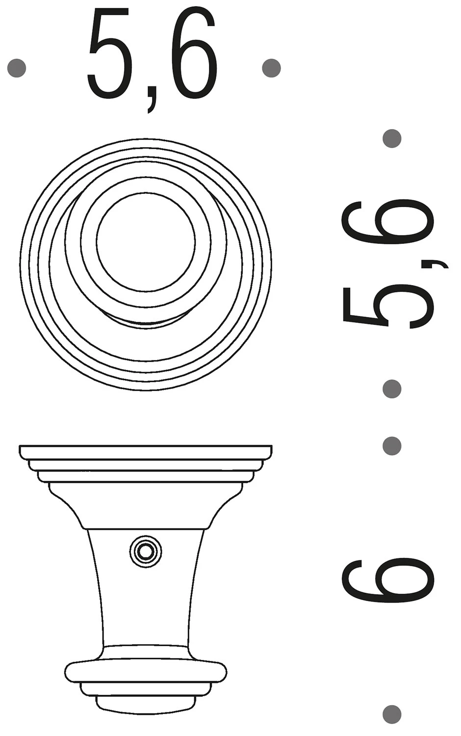 Colombo Hermitage LC87 HPS Крючок 6 см (золото)