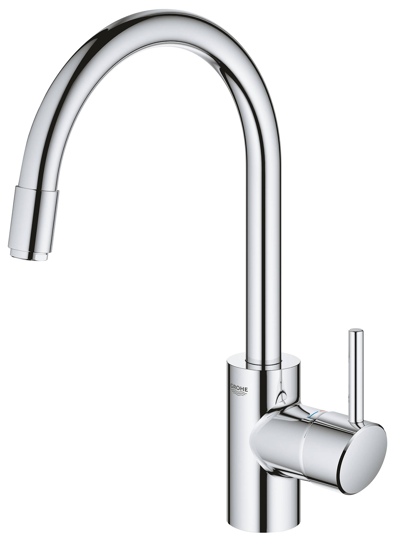 Grohe Concetto 32663 003 Смеситель кухонный высокий с выдвижным изливом