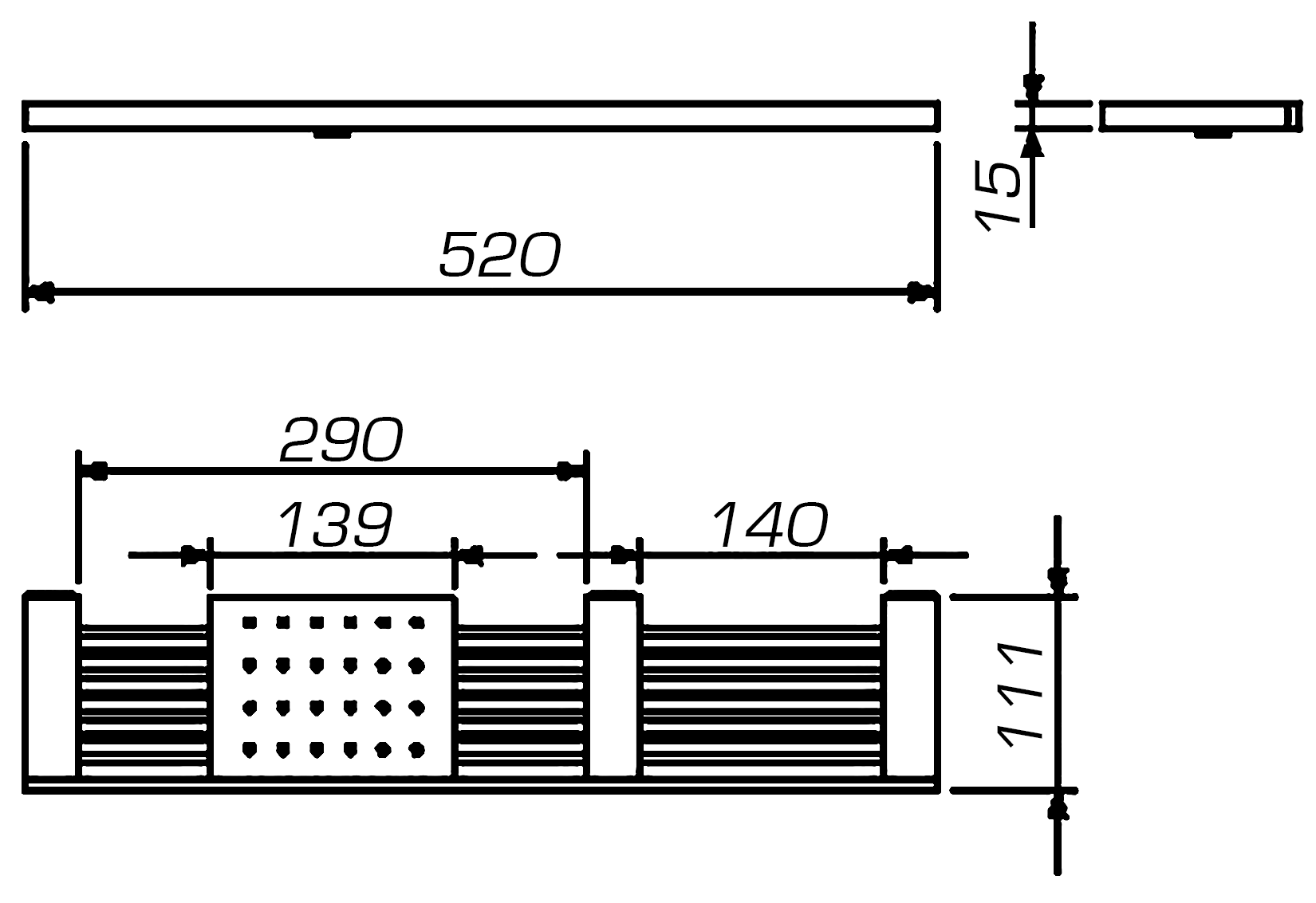 Langberger Vico 31060E Полка 52 см с мыльницей