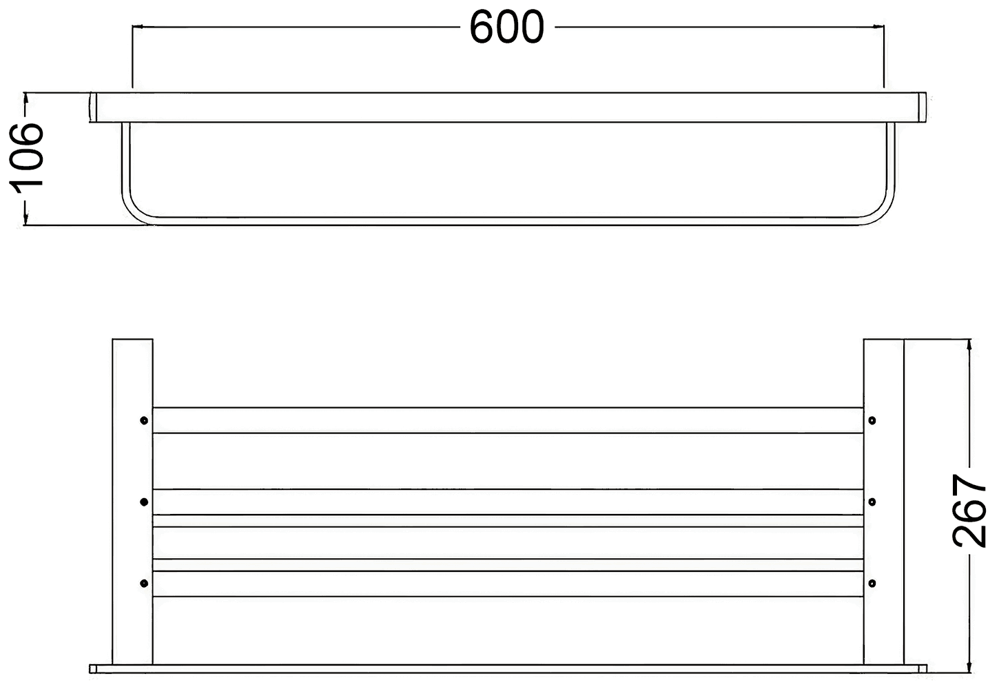 Schein Elite 7057042 Полка для полотенец