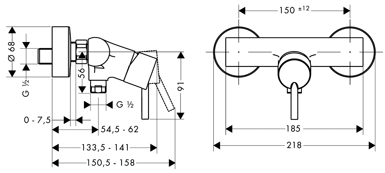 Hansgrohe Talis 32640 000 Смеситель душевой