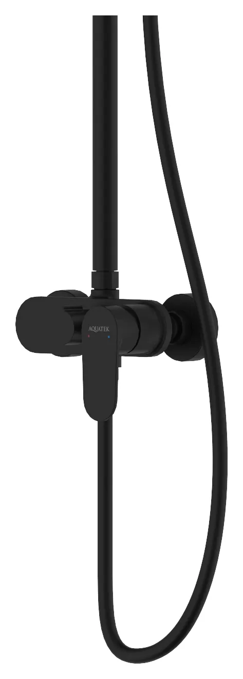 Aquatek Ника AQ2860MB Душевая система со смесителем (чёрный)