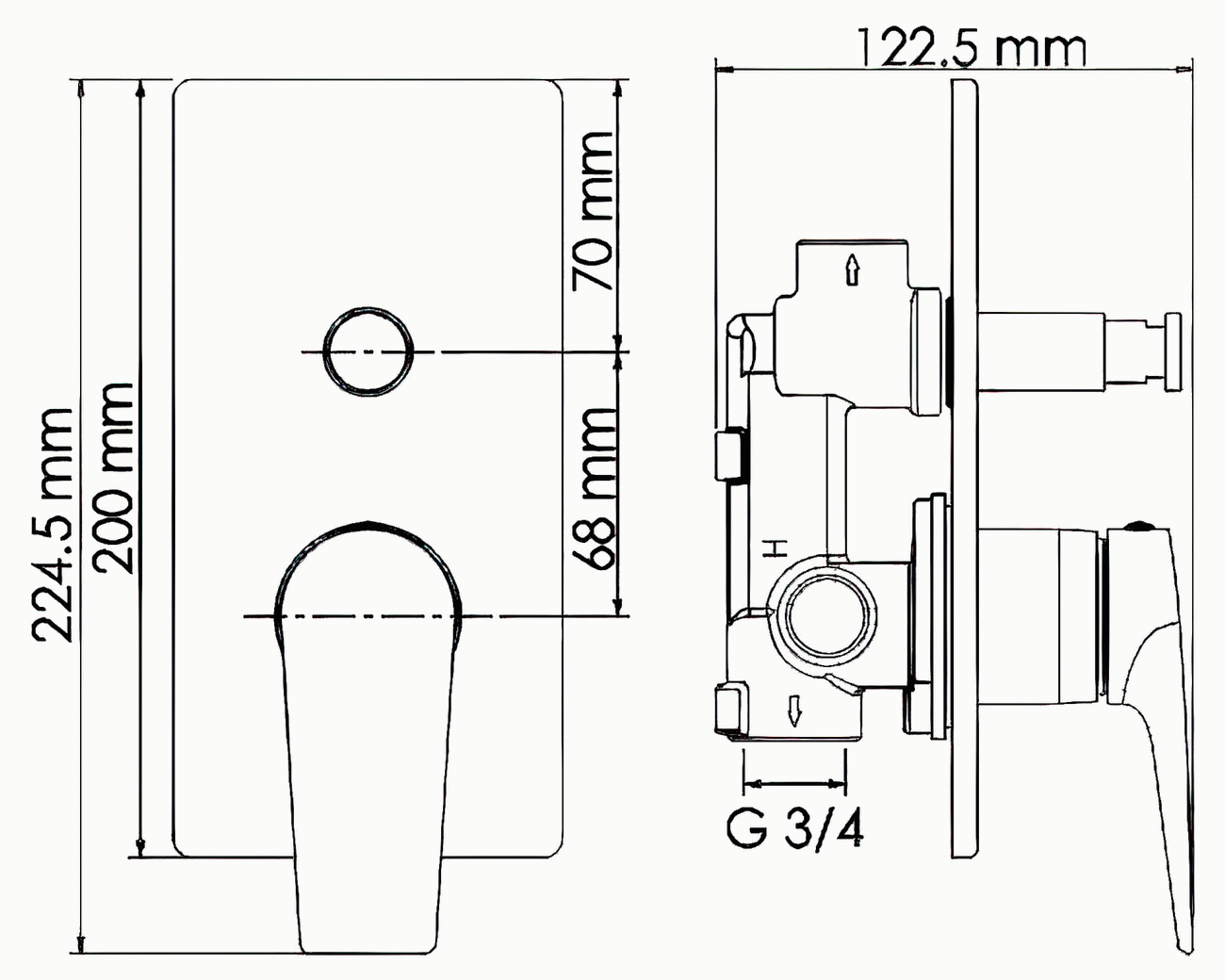 WasserKraft Aisch 5561 Встраиваемый смеситель для ванны (золото)