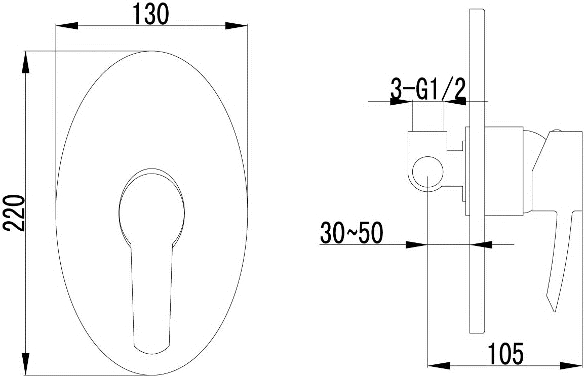 Lemark Atlantiss LM3223C Смеситель для душа