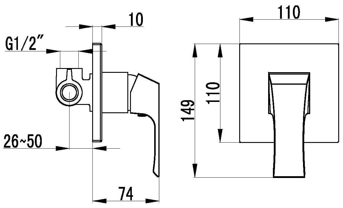 Lemark Unit LM4523C Смеситель для душа