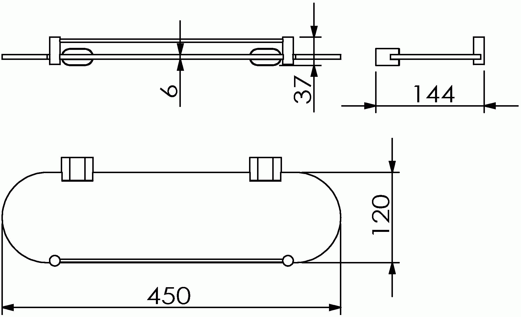 Langberger Lugano 24051G Полка 45 см