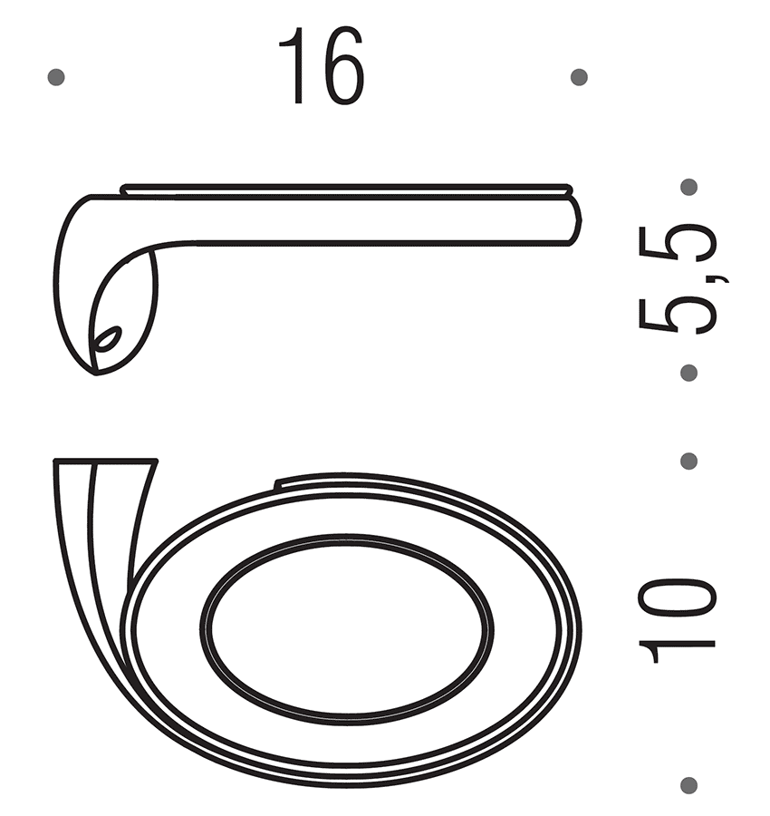 Colombo Link B2401 DX Мыльница настенная (правая)