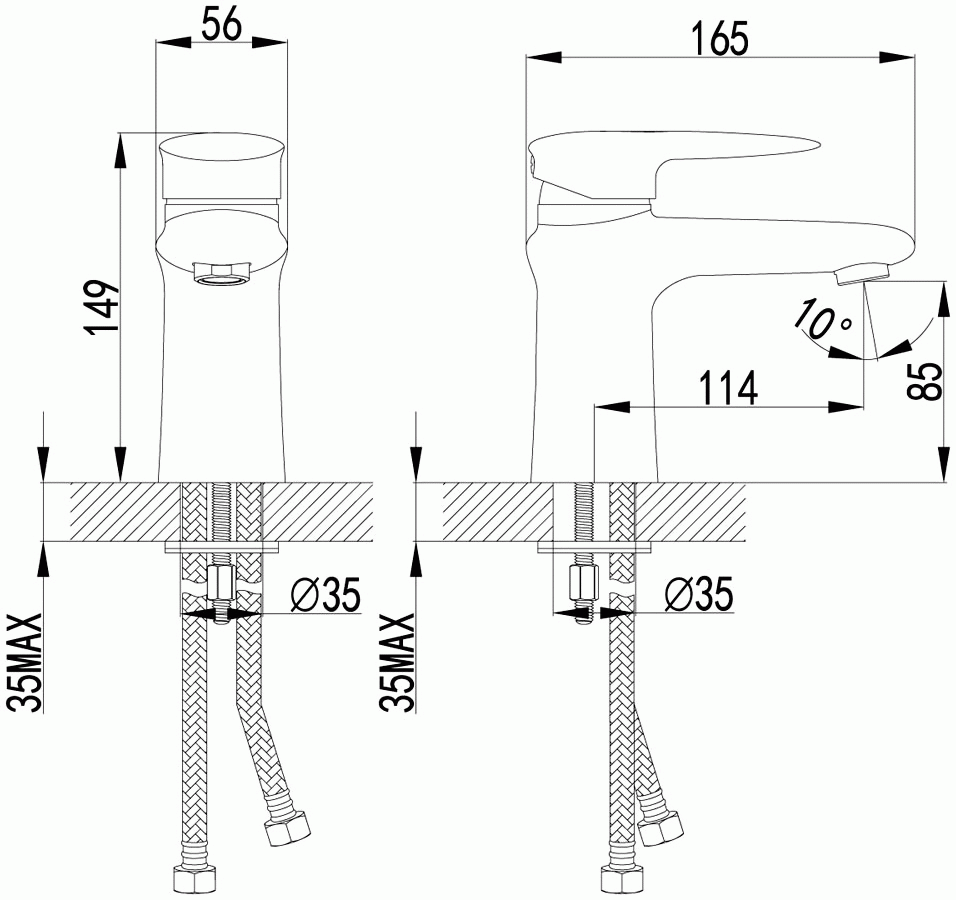 Lemark Status LM4406C Смеситель для раковины