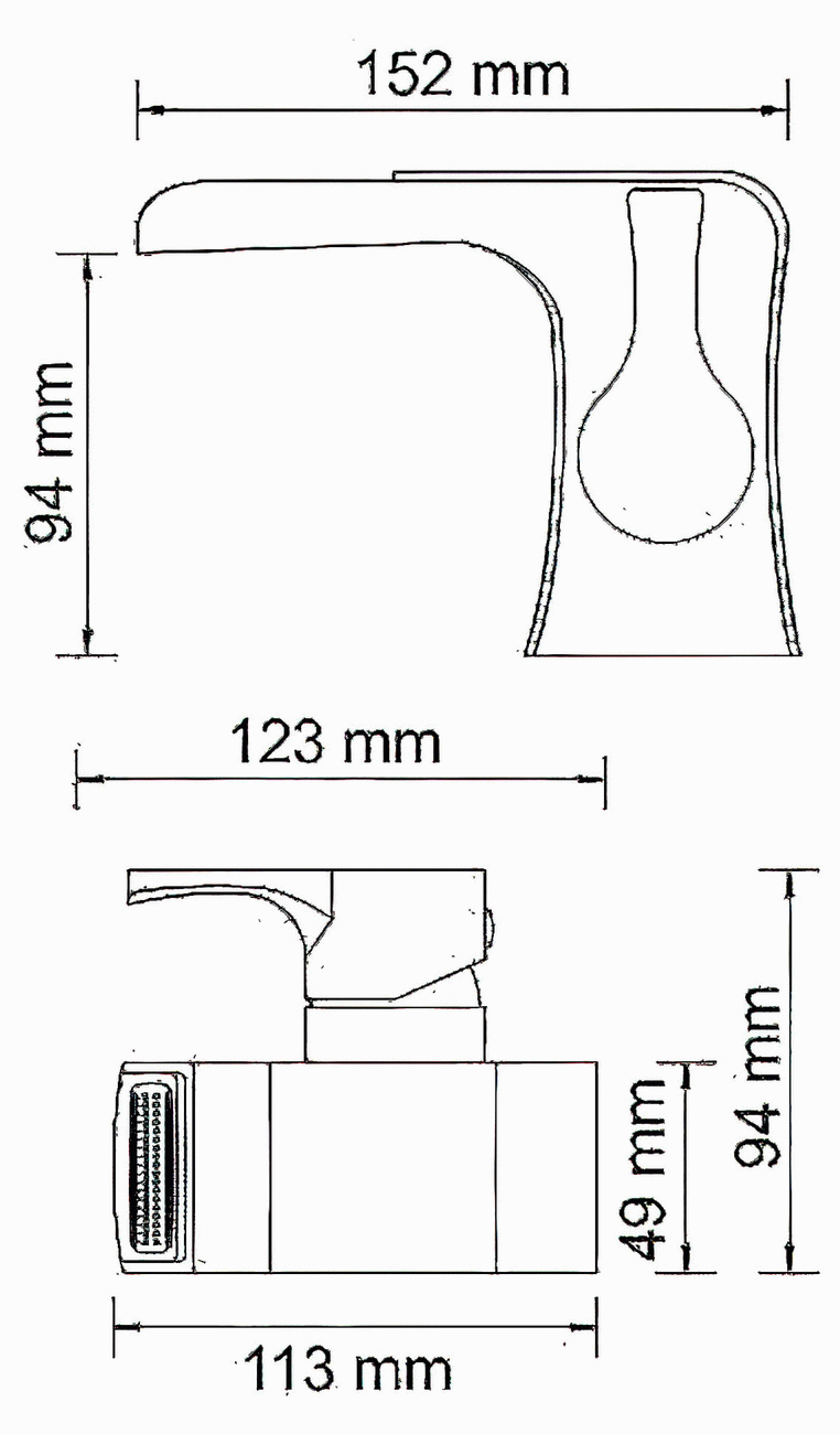 WasserKraft Berkel 4869 Kаскадный смеситель для раковины