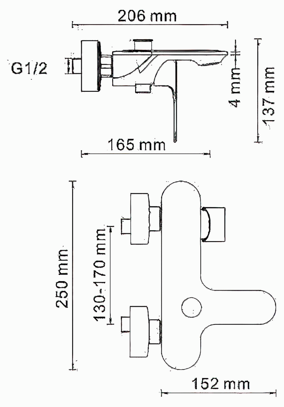 WasserKraft Dinkel 5801 Смеситель для ванны