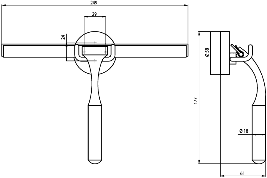 EMCO System2 3534 001 00 Стеклоочиститель с держателем