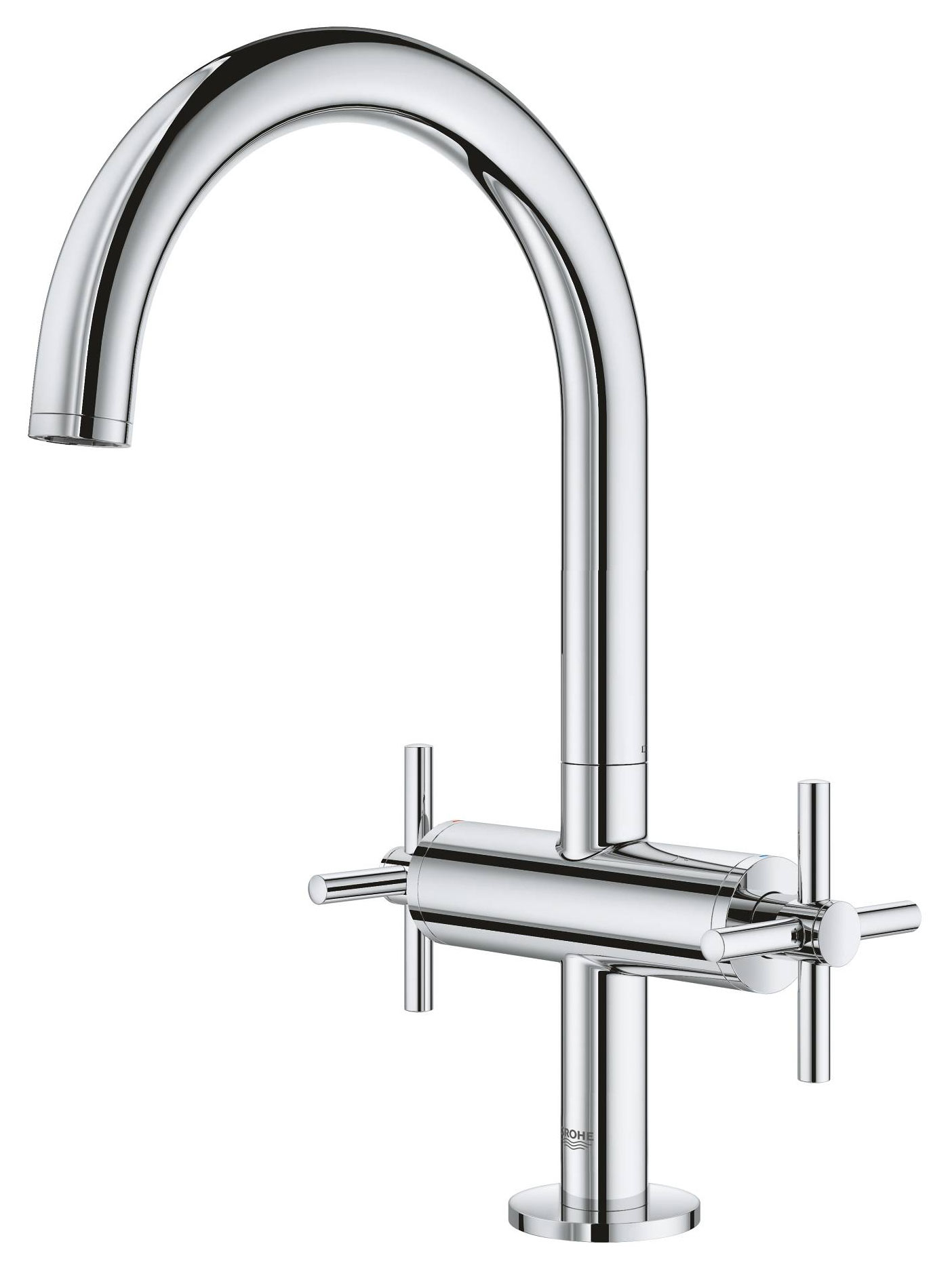 Grohe Atrio 21019 003 Смеситель для раковины высокий с донным клапаном