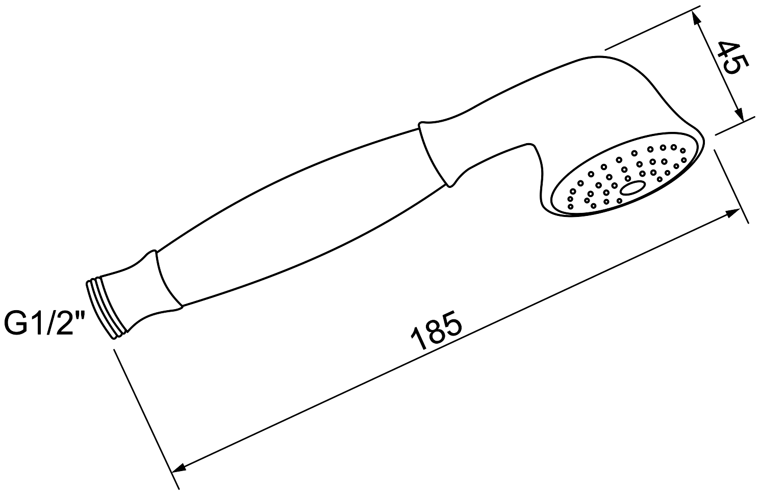 Remer Liberty 323VO Ручной душ латунный (бронза)