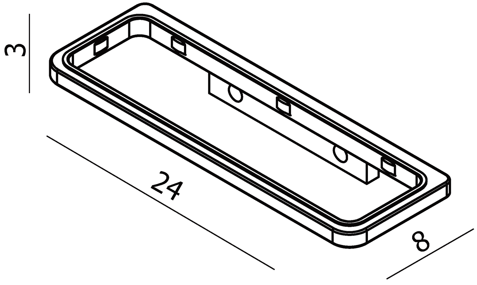 Langberger Melvin 32020A-01-00 Настенный держатель 3-ой