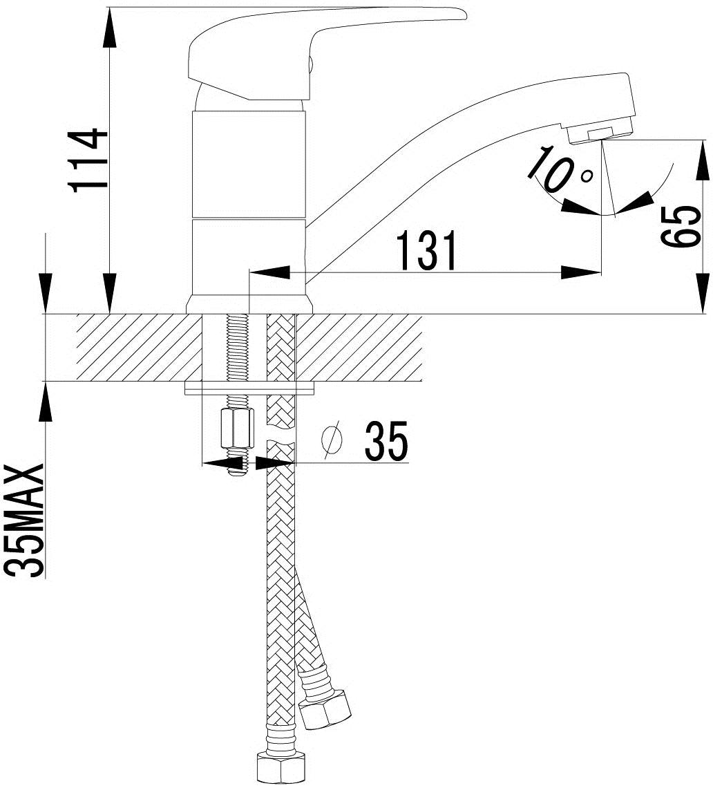 Lemark Pramen LM3307C Смеситель для раковины