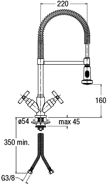 Nobili Spring SP57300  Смеситель кухонный