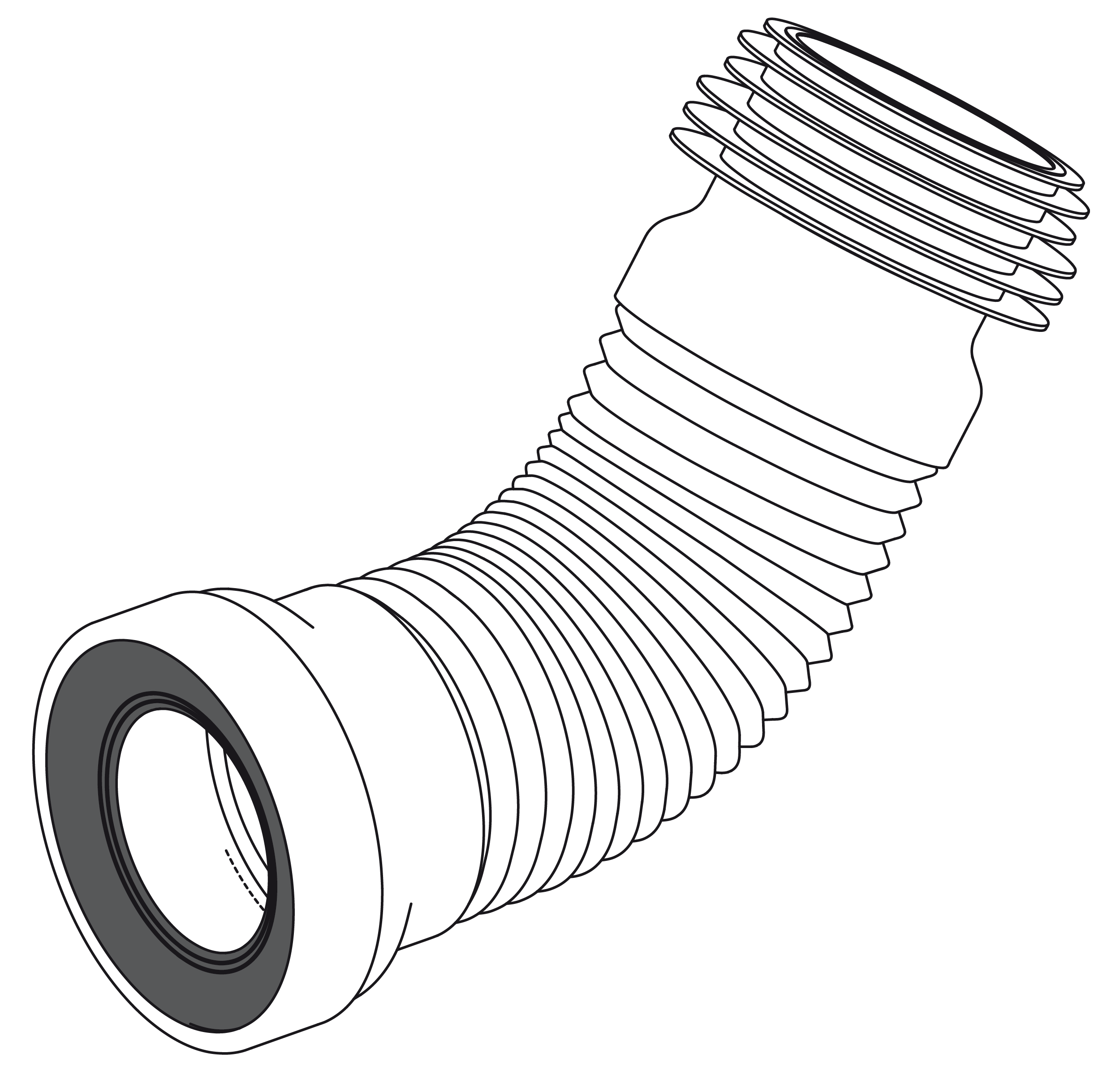 Alcaplast A97 Фановая труба гофрированная Ø110x280-550