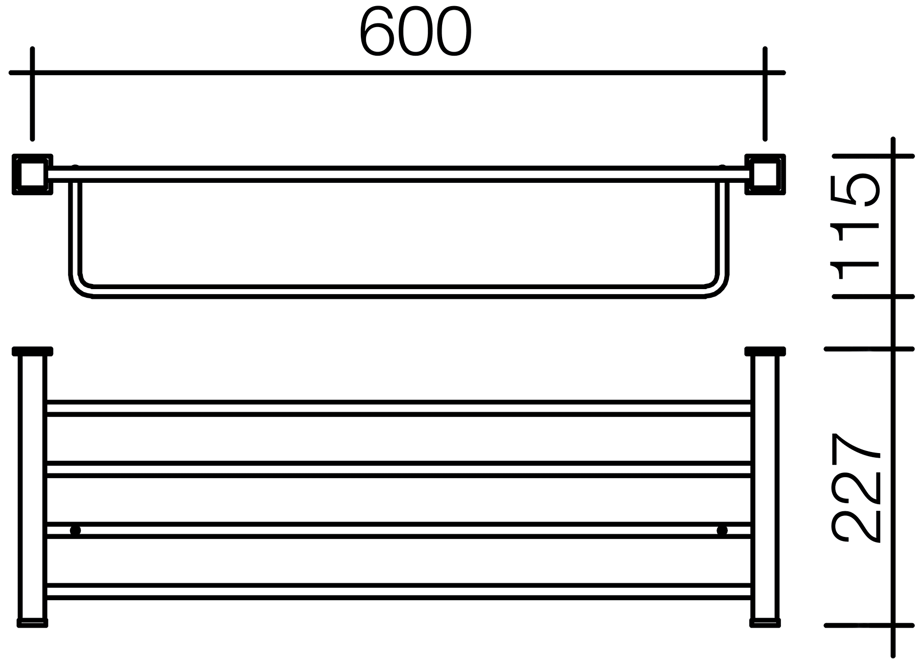 Schein Rembrandt 0610B Полка для полотенец