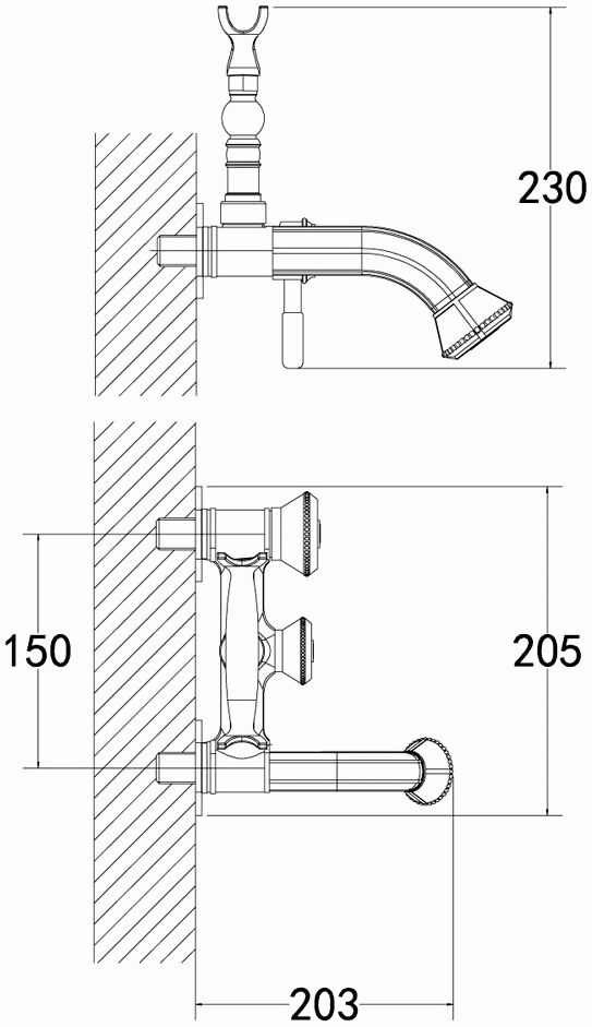 Lemark Jasmine LM6612B Смеситель для ванны