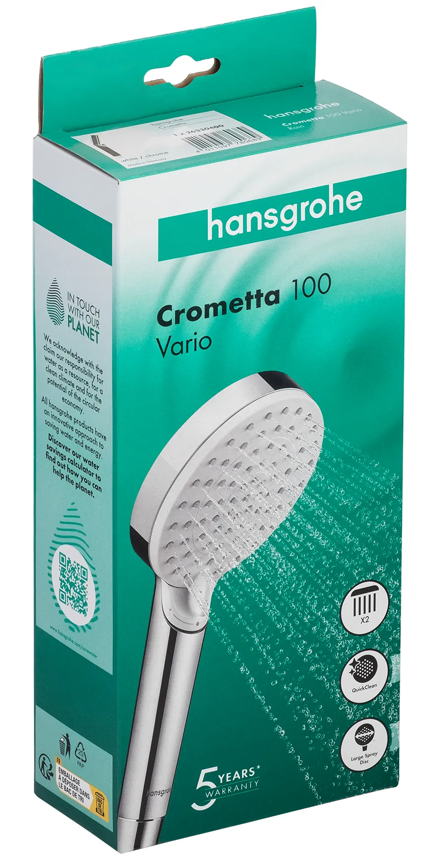 Hansgrohe Crometta 26330 400 Vario Ручной душ (2 режима)