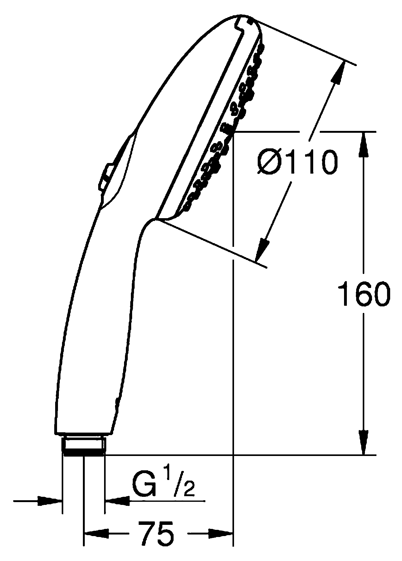 Grohe Tempesta 28419 003 Ручной душ 3 режима