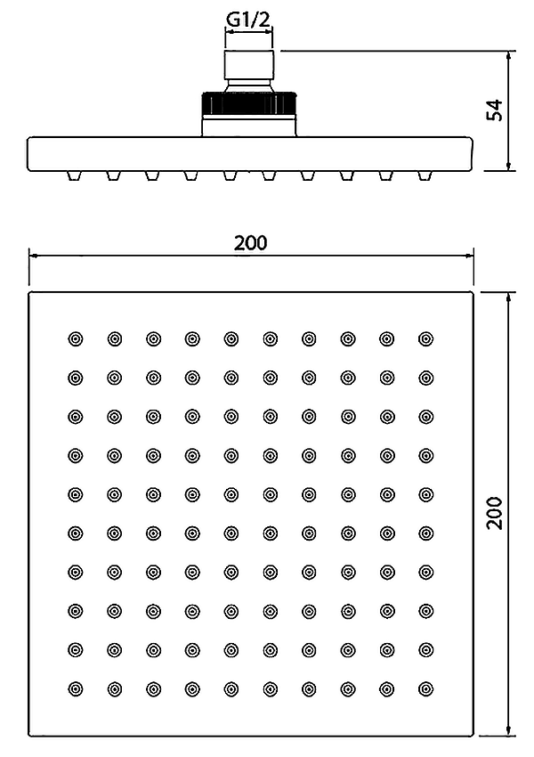 IDDIS 00220SPi64 Верхний душ 200x200