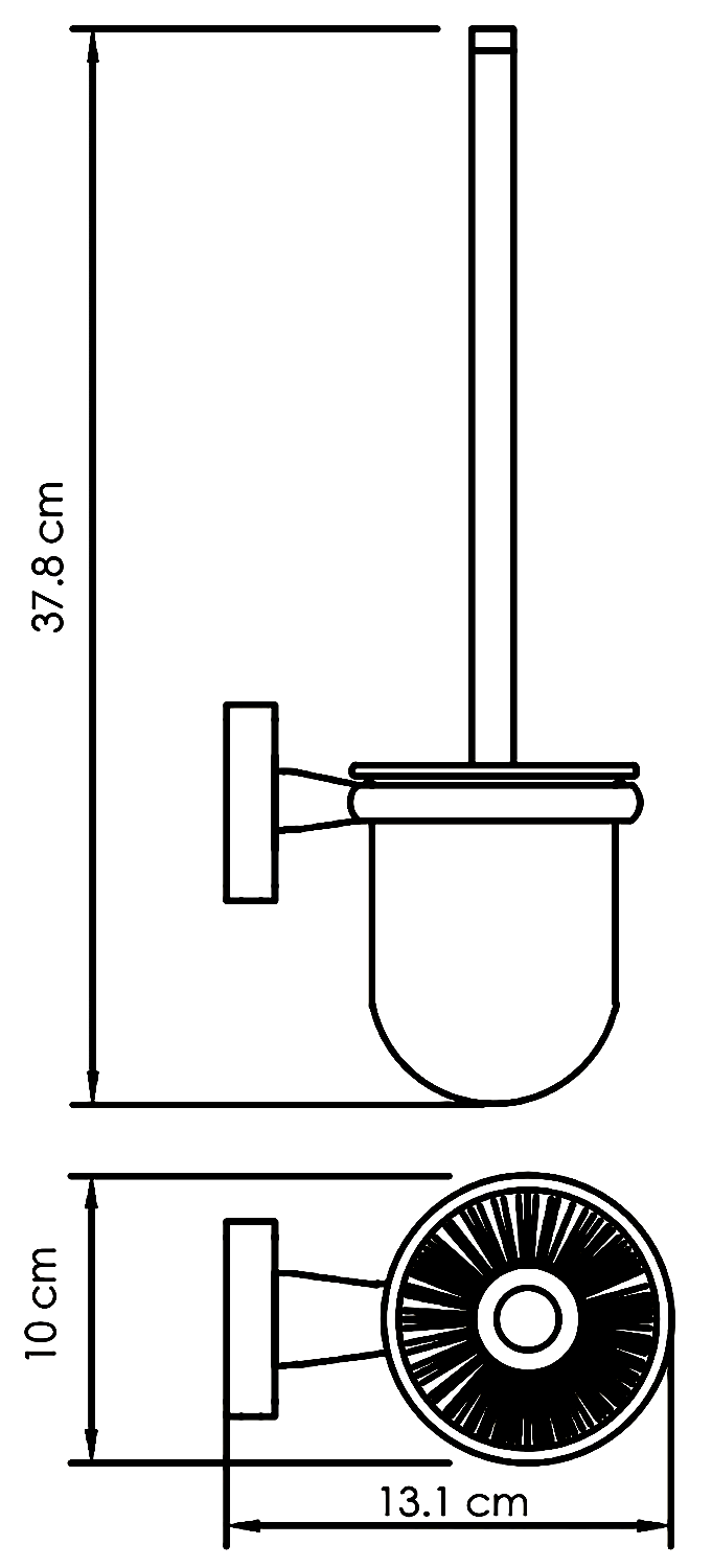 WasserKraft Lippe K-6527 Ёршик настенный