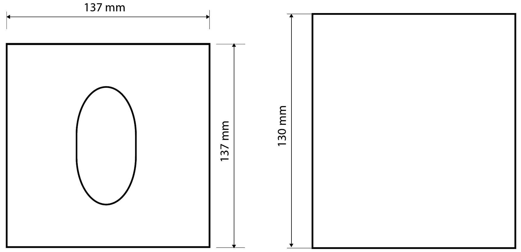 Bemeta Hotel 101003021 Контейнер для салфеток настольный 14x14x13