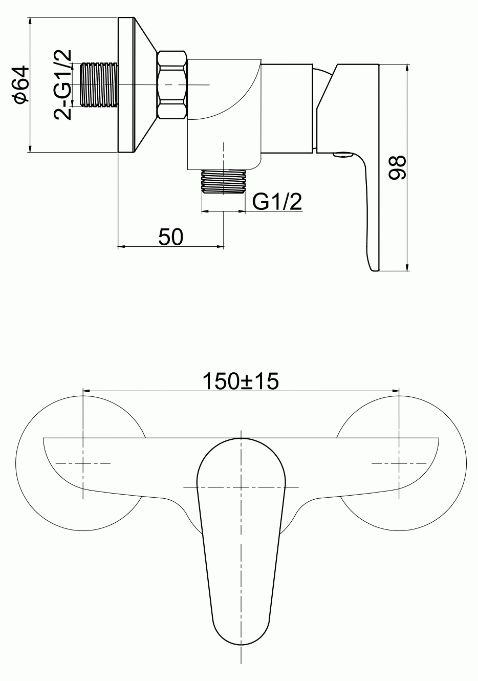 Cersanit Cersania 63032 Смеситель для душа