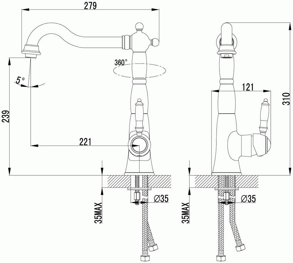 Lemark Soul LM6004C Смеситель для кухни