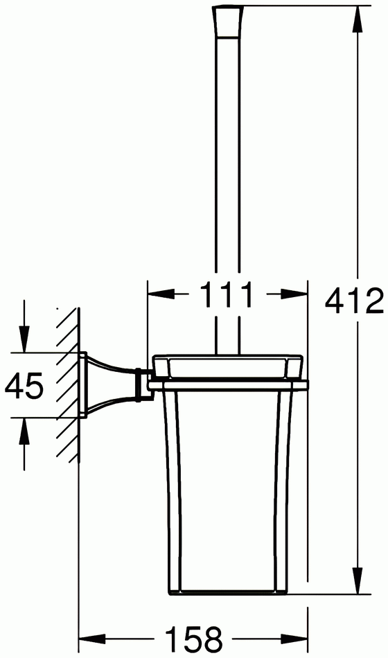 Grohe Grandera 40632 000 Ёршик настенный