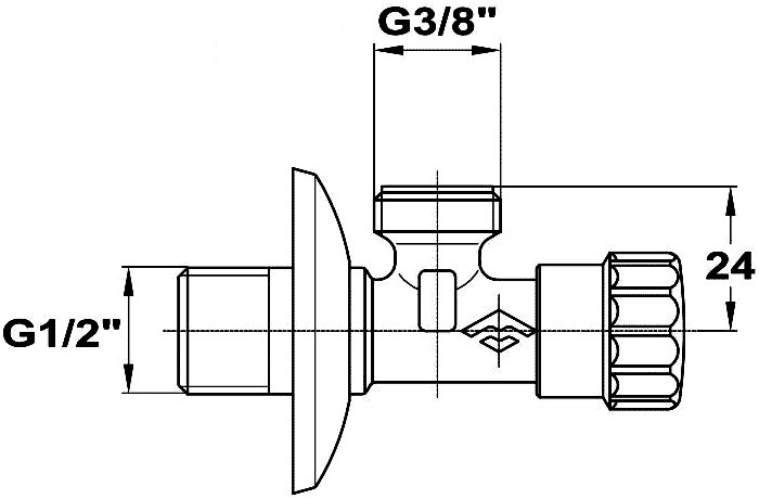 Mofem 163-0006-00 Угловой вентиль 1/2"x3/8"