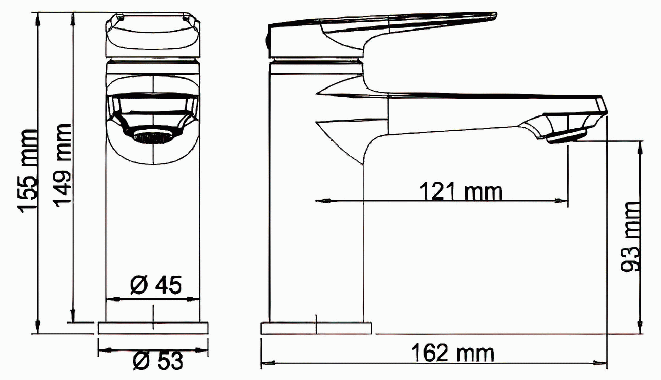 WasserKraft Lopau 3203 Смеситель для раковины