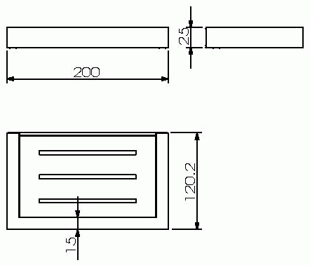 Langberger Vico 30060A Мыльница настенная