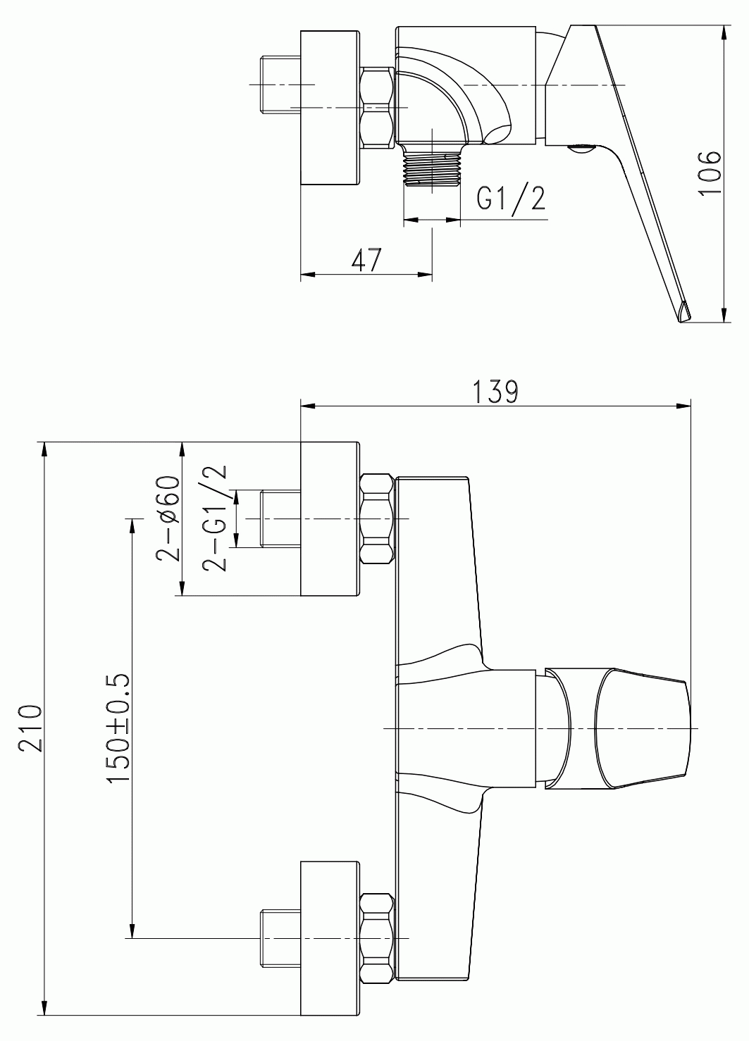 Cersanit Flavis 63036 Смеситель для душа