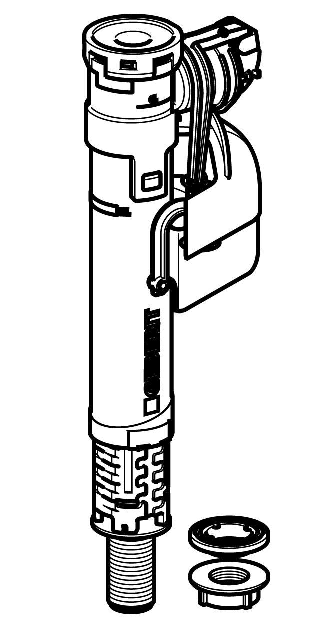 Geberit Type360 281.208.00.1 Наборное устройство для унитаза (нижний подвод 1/2")