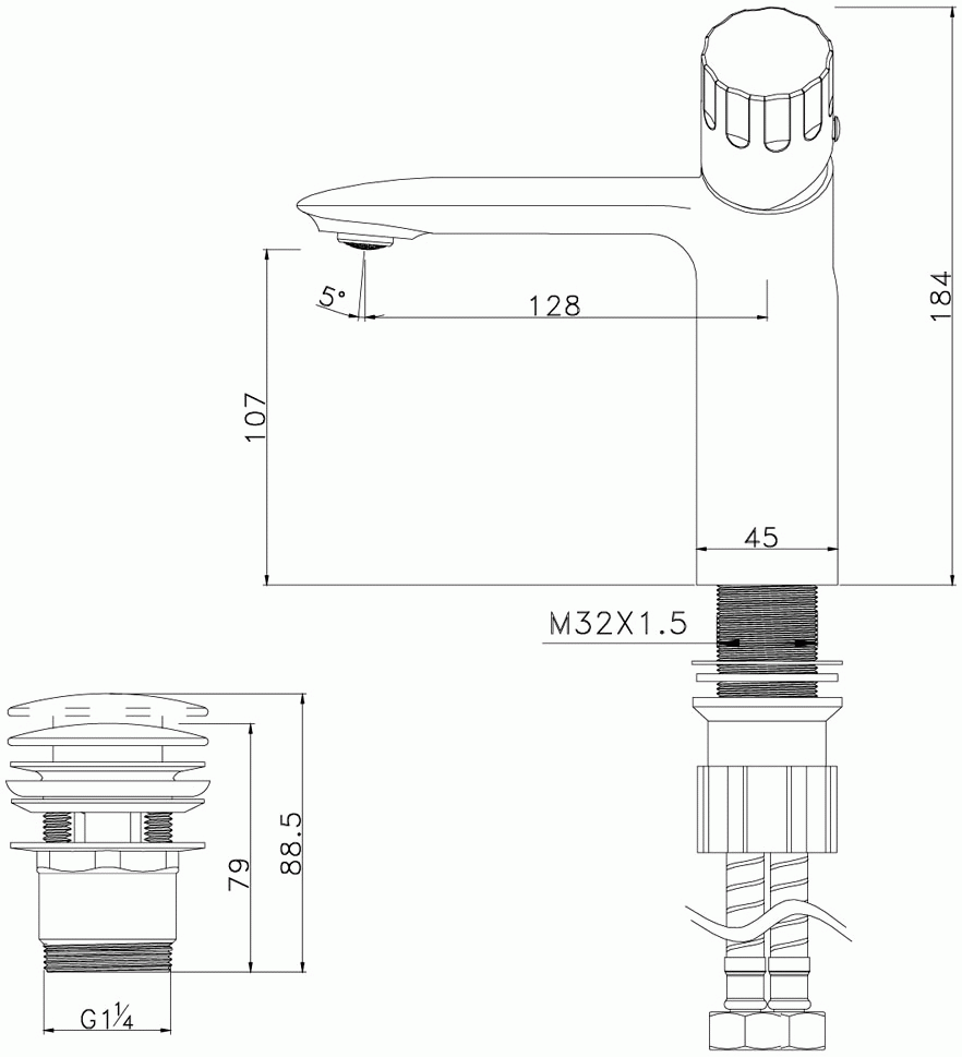 Lemark Wing LM5306C Смеситель для раковины