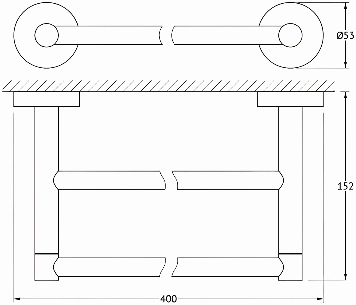 ArtWelle Harmonie HAR029 Полотенцедержатель двойной 40 см