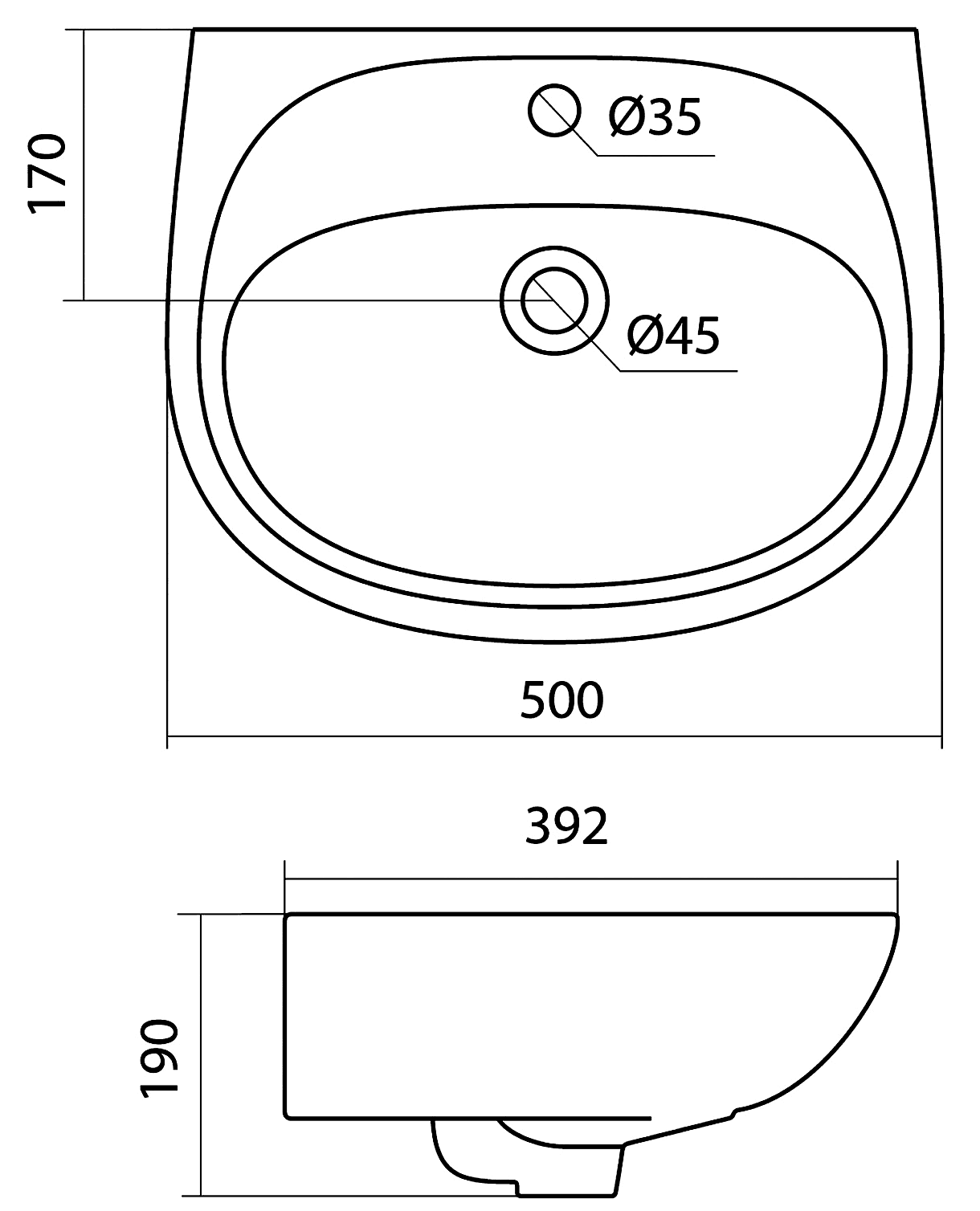 Santek Анимо 50 1.WH11.0.496 Раковина 500x392