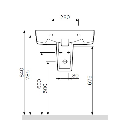 AM·PM Bliss L C534970WH Пьедестал