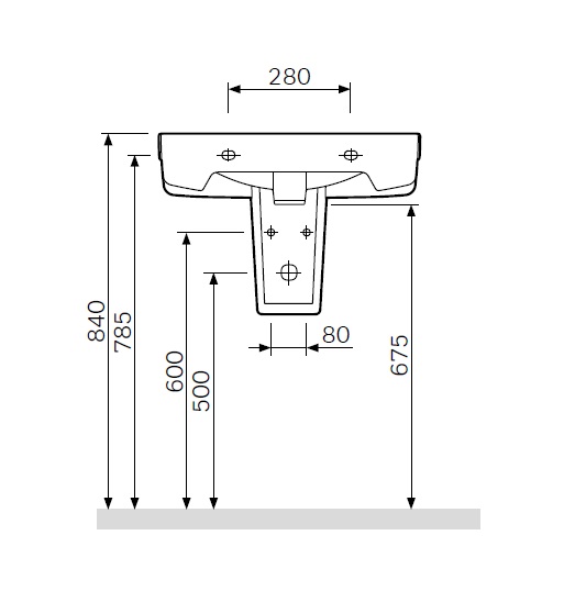 AM·PM Bliss L C534970WH Пьедестал