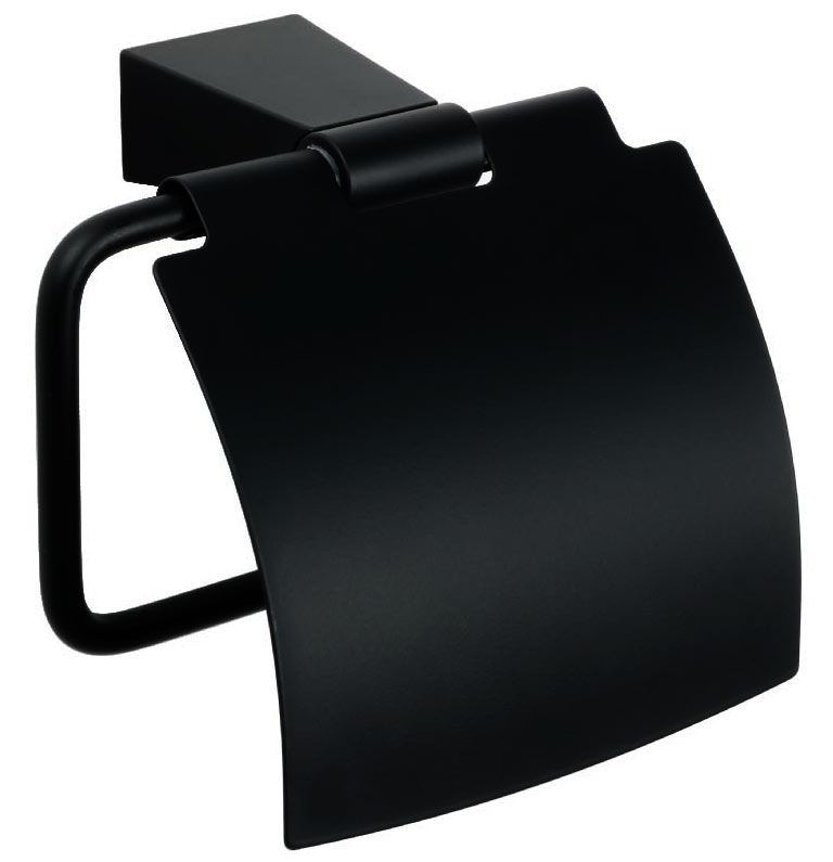 Fixsen Trend FX-97810 Держатель туалетной бумаги с крышкой (чёрный)