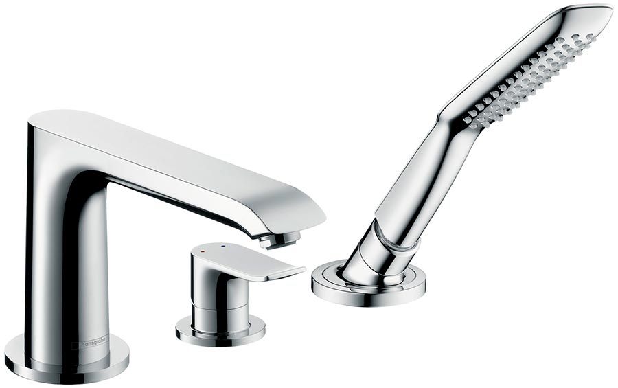 Hansgrohe Metris 31190 000  Смеситель на бортик ванны (на 3 отверстия)