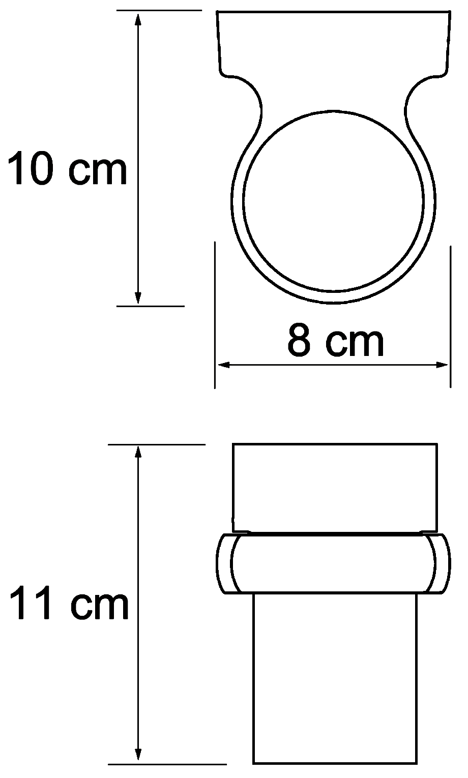 WasserKraft Berkel K-6828 Стаканчик настенный
