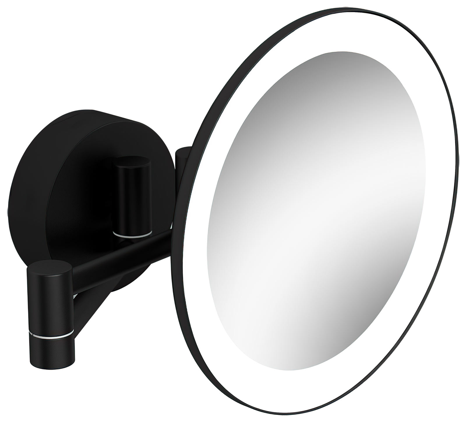 Langberger 71585-3-BP Косметическое зеркало с подсветкой настенное 3X (чёрный)