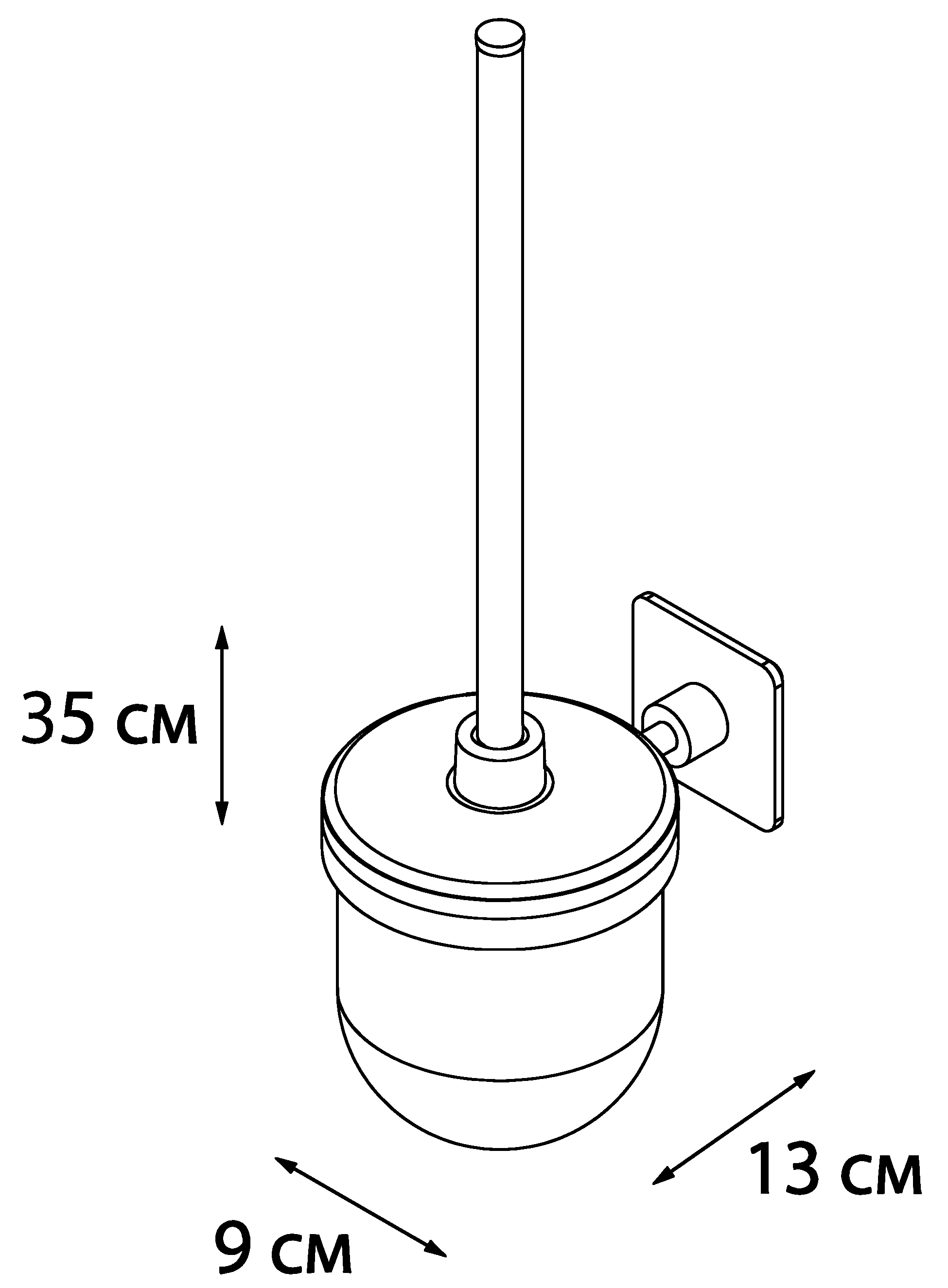 Fixsen Square FX-93113 Ёршик настенный