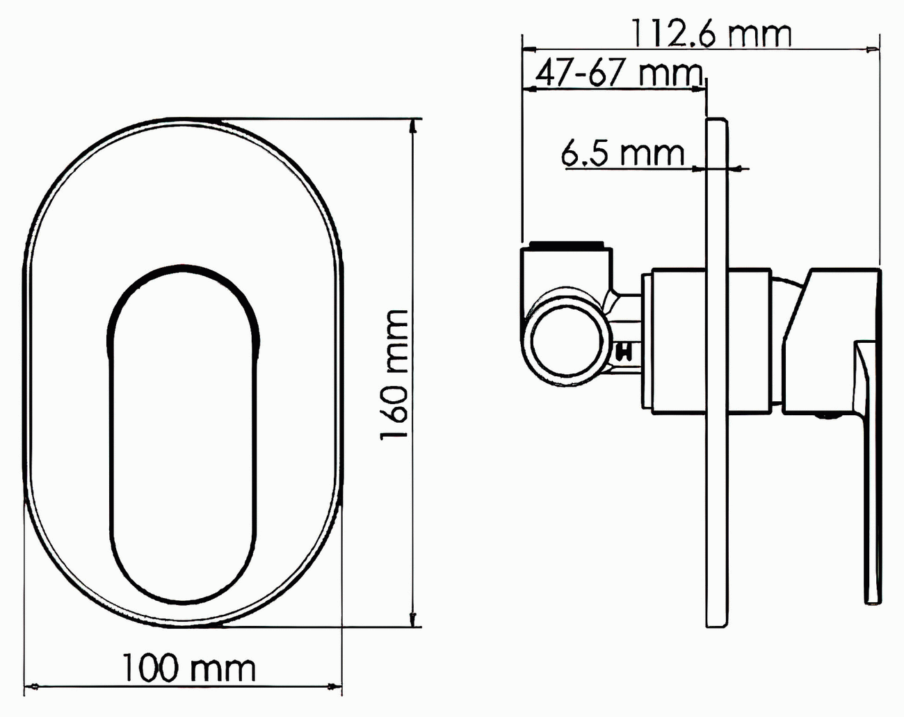 WasserKraft Mindel 8551 Встраиваемый смеситель для душа