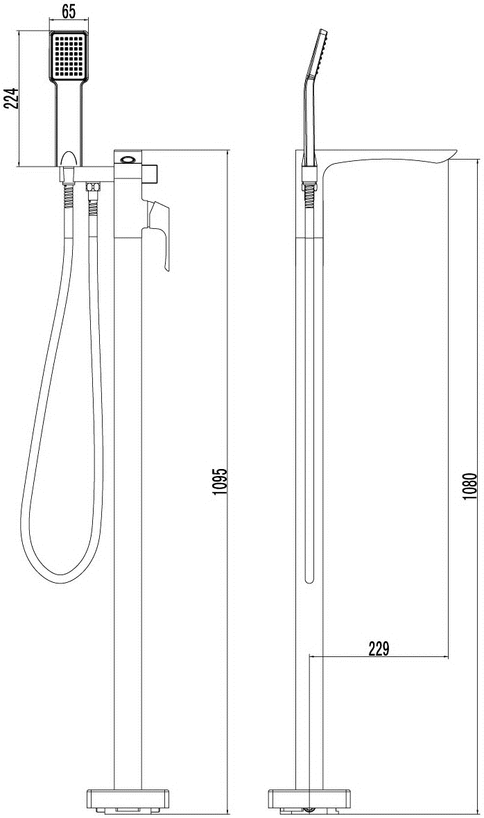 Lemark Unit LM4544C Смеситель для ванны