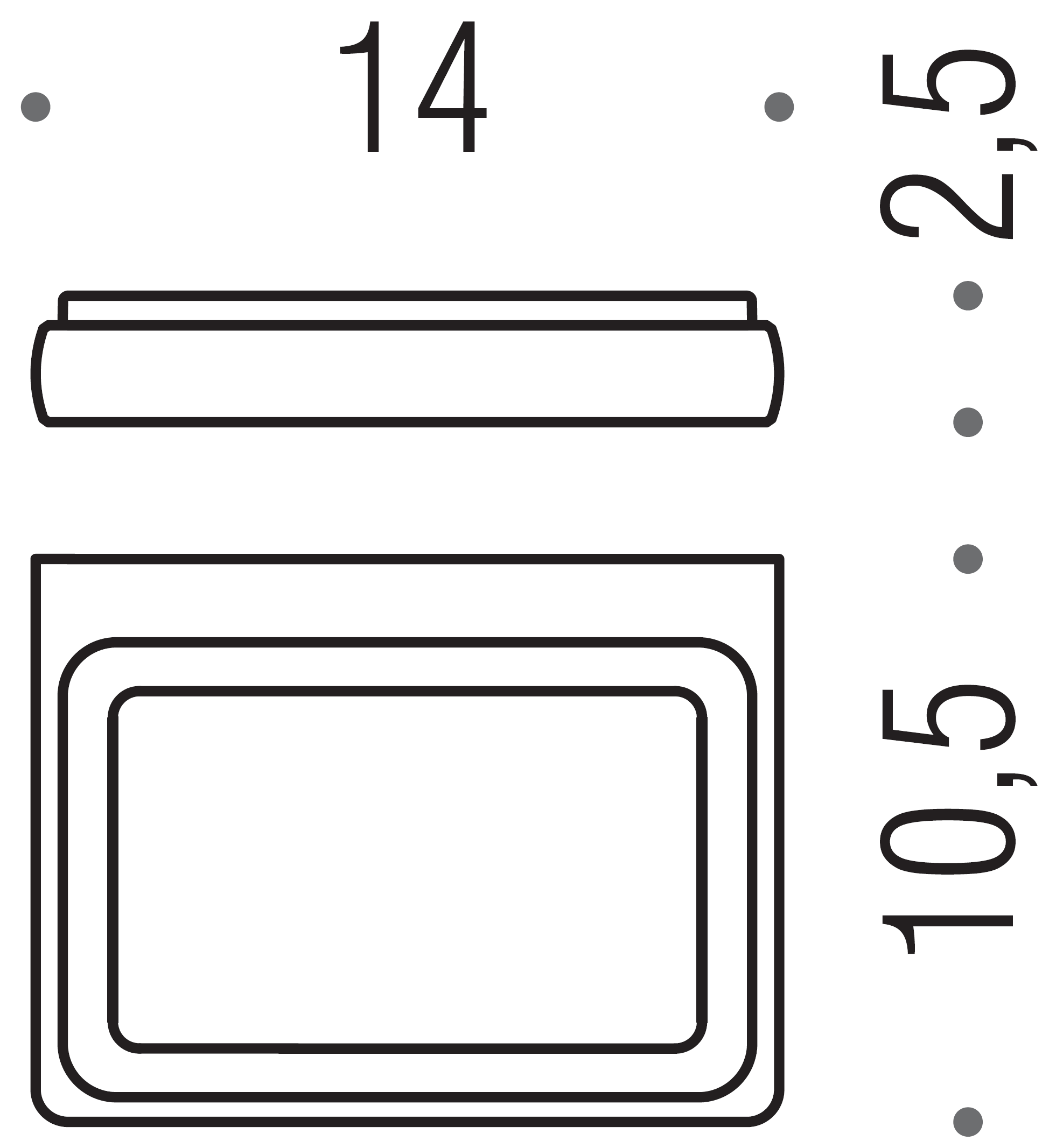 Colombo lulu B6201 HPS Мыльница настенная (золото)